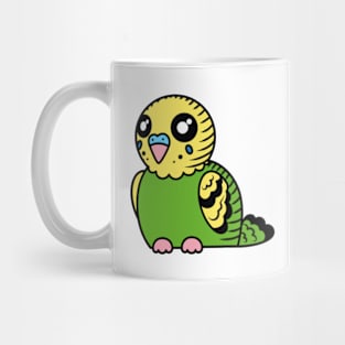 Dark Green Budgie Mug